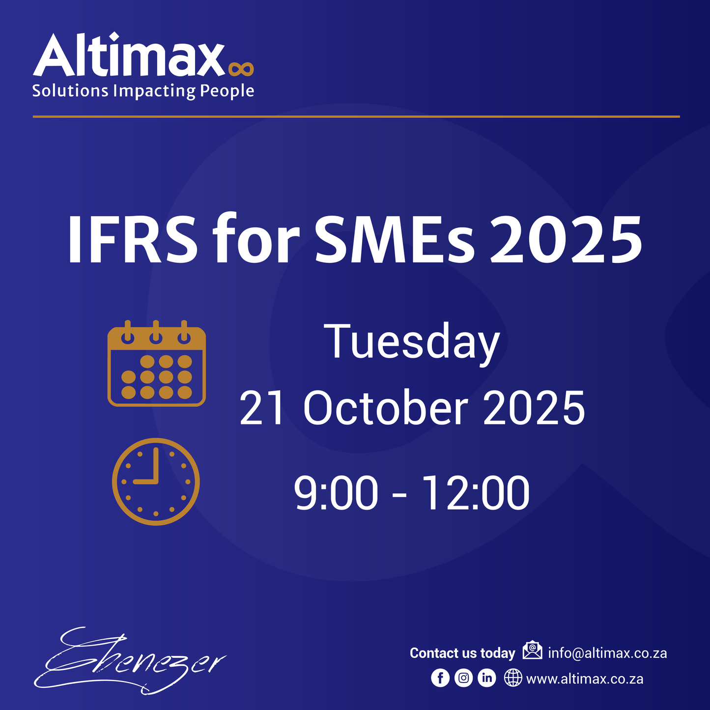 CPD - IFRS for SMEs 2025 - 21 October 2025