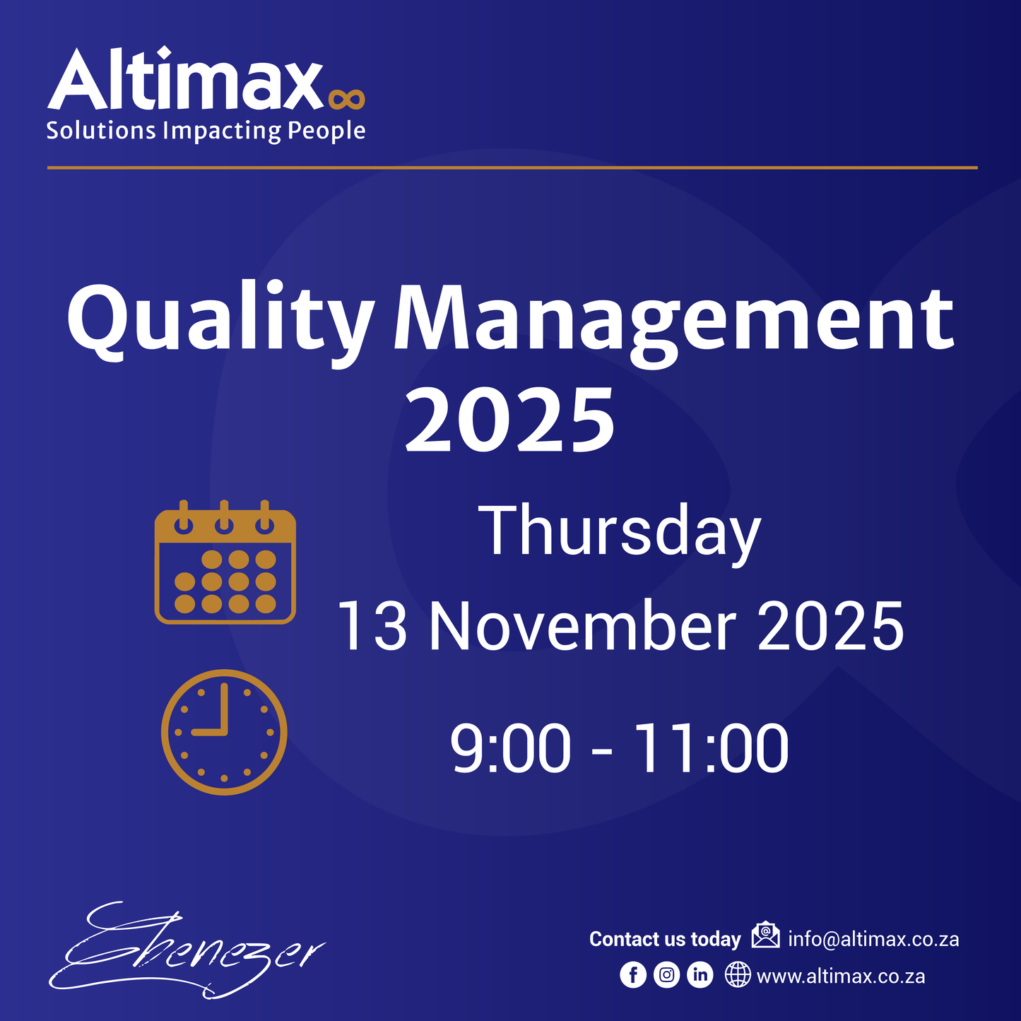 CPD - Quality management 2025 - 13 November 2025