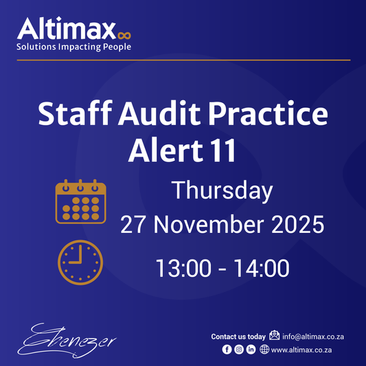 CPD - Staff Audit Practice Alert 11 - 27 November 2025